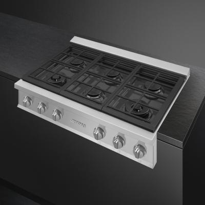 Parrilla Gas Profesional 36" (90 cm) Marca: Smeg Modelo: RTU366GX Color: Acero Inoxidable
