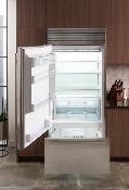 Refrigerador Bottom Mount Panelable 36" (90 cm) Marca: Subzero Modelo: BI-36UID/O ($13,736.72 USD).
