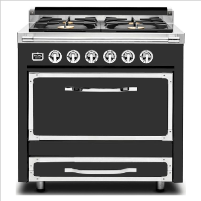 Estufa Dual Fuel 36" (91 cm) Marca: Viking Modelo: TVDR3614B Color: Acabado de Color Exclusivo (34,975 USD) (08 2026)