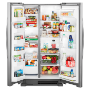 Refrigerador Side by Side 35" (90 cm) Marca: Whirlpool Modelo: WD5600S Color: Gris (10 2026)