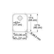 Tarja Submontar Franke 18"(457) ARX110-14 Acero Inoxidable $374.68USD