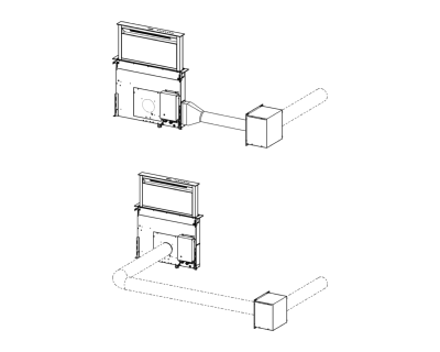 Accesorio Extensión Ducto de Motor para Campana Down Draft KDD90VXNE Marca: Smeg Modelo: KITRBDD