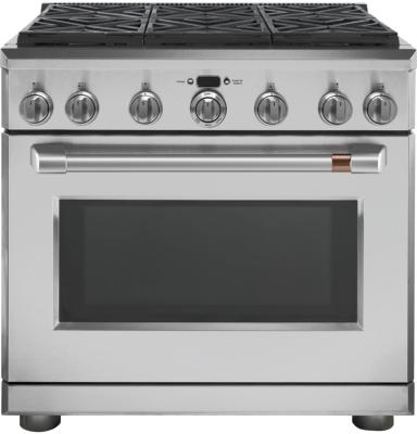 Estufa Profesional "All Gas" 36" (90 cm) Marca: Cafe Modelo: CGY366P2TS1 Color: Acero Inoxidable ($6,398 USD)