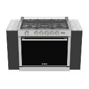 Estufa Gas Empotrable Tipo Cassette 31" (80 cm) Marca: Mabe Modelo: XOC80800CT3 Color: Acero Inoxidable