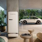Refrigerador 24" (60 cm) Marca: SMEG x Porsche  Modelo: FAB28RDPCW6 Color: Carrara White (10 2025)
