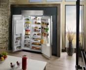 Refrigerador Duplex Side by Side Empotrable 42" (105 cm) Marca: KitchenAid Modelo: KBSD602ESS Color: Acero Inoxidable