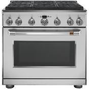 Estufa Profesional "All Gas" 36" (90 cm) Marca: Cafe Modelo: CGY366P2TS1 Color: Acero Inoxidable ($6,799 USD)