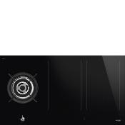 Parrilla mixta Gas 36" (90 cm) Marca: Smeg Modelo: PM3953D Color: Negro (2025 06)
