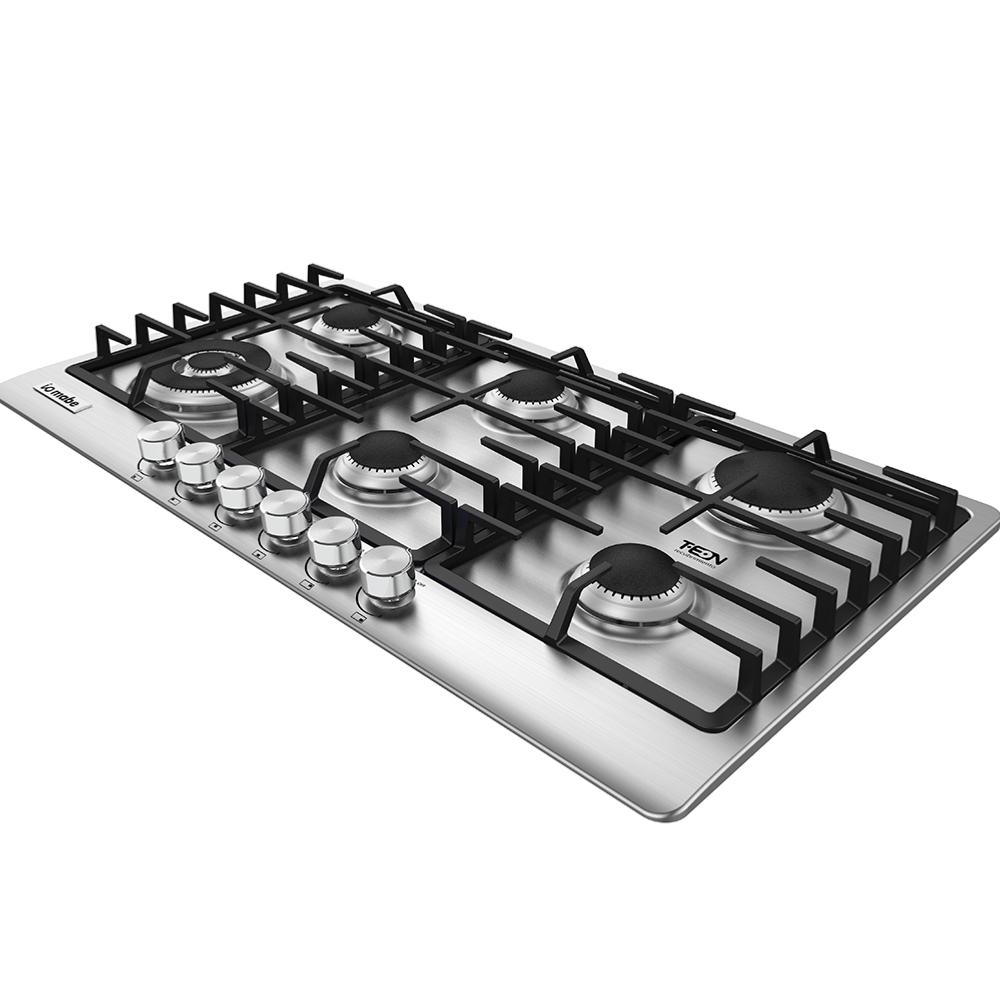 Parrilla IO mabe Gas 90cm Inox 6 quemadores IO916I0 Queretaro San