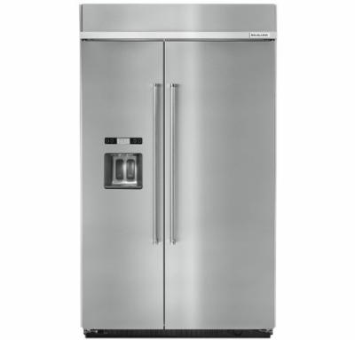 Refrigerador Duplex Side By Side Empotrable 48" (120 cm) Marca: KitchenAid Modelo: KBSD608ESS Color: Acero Inoxidable