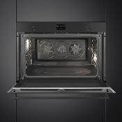 Horno eléctrico Termoventilado 90x60 cm Marca: SMEG Modelo: SFP9302TN Color: Negro mate (09 2026)