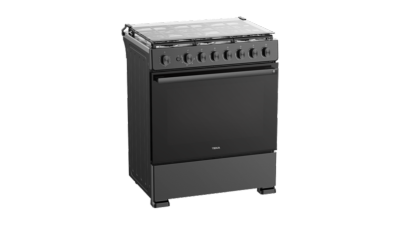Estufa Gas Piso 30" (76 cm) Marca: Teka Modelo: TOTAL FS 7660 G DK  Color: Negro  Inoxidable (07 2026)