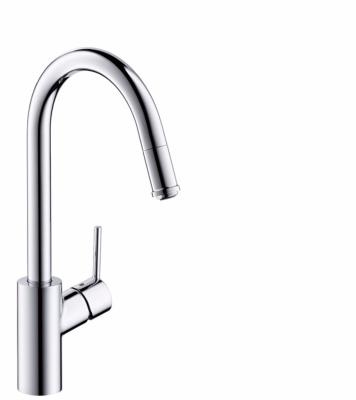 Llave Mezcladora Monomando de Cocina Hansgrohe Talis 14872800 con Extraible Acabado Acero Inoxidable