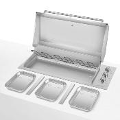 Asador para exterior con Grill eléctrico 120 cm Marca: SMEG Modelo: BBQE12X Color: Acero Inoxidable (09 2026)