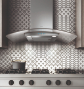 Campana de Pared "Como" 36" (90 cm) Marca: Elica Modelo: PRF0136445 Color: Acero Inoxidable con Cristal ($510 USD)