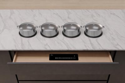 Parrilla inducción Invisible 220v, 4 Zonas de cocción, 88 cm) Marca: INVISACOOK Modelo: 8140-257-001S Instalación Bajo Cubierta (2026 03)