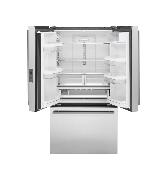 Refrigerador Bottom Freezer French Door de Piso Minimalist 36" (90 cm) Marca: Monogram Modelo: ZWE23ESNSS Color: Acero Inoxidable ($9,749 USD).