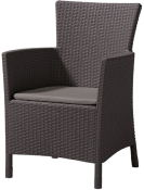 Silla tipo Sillon - Modelo IOWA - Marca Keter - Color Gris Anthracite