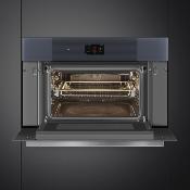 Horno de Microondas combinado 30" (76  cm) Marca: SMEG Modelo: SOCU3104MCG Color: Negro Inoxidable (2025 06)