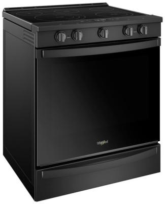 Estufa Eléctrica Inteligente  30"  (76 cm) Marca: Whirlpool Modelo: WEE750H0HB Color: Negro Inox (08 2025)