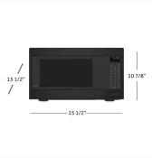 Microondas con Trim para empotrar 30" (76 cm) Marca: CAFE Modelo: CCWK15C1WDS + CX153P3MDS Color: Negro ($1,328 USD)