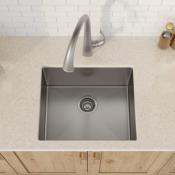 Tarja 1 Tina 21" (47 cm) Marca: KRAUS Modelo: KHU101-21 Color: Acero Inox (498 USD) (05 2026)