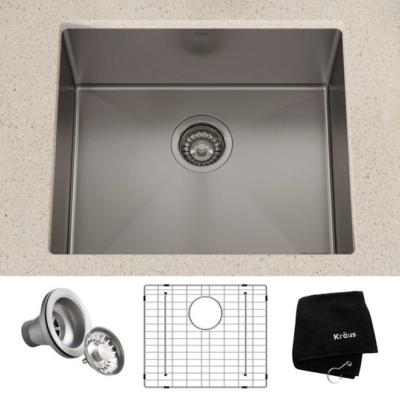 Tarja 1 Tina 21" (47 cm) Marca: KRAUS Modelo: KHU101-21 Color: Acero Inox (498 USD) (05 2026)