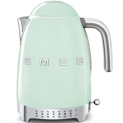 Hervidor de Temperatura Variable Marca: Smeg Modelo: KLF04PGUS Color: Verde Pastel (10 2026)