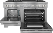Estufa Profesional 60" Thermador PRD606WESG – 6 Quemadores, Plancha Doble, Horno de Convección y Vapor, Cajón Caliente 