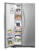 Refrigerador Duplex Side By Side 36" (90 cm) Marca: Whirlpool Modelo: WD1006S Color: Acero Inoxidable