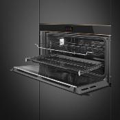 Horno Eléctrico 36" (90 cm) Marca: Smeg Modelo: SFPR9604TNR Dolce Stil Novo Color: Negro (2025 06)