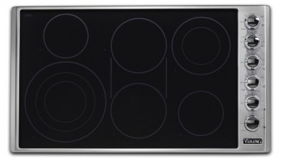 Parrilla Eléctrica Empotrable 36" (91 cm) Marca: Viking Modelo: VECU53616B Color: Vidrio Cerámico Negro  (4,748 USD) (08 2026)