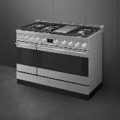 Estufa Gas Piso 48“ Marca: Smeg Modelo: SPR48UGMX Color: Acero Inoxidable (09 2026)