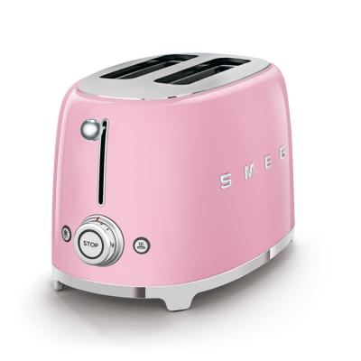 Tostador 2 Rebanadas Marca: Smeg Modelo: TSF01PKUS Color: Rosa (10 2026)