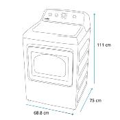 Secadora Gas 28" (70 cm) Marca: Mabe Modelo: DMG47N8MSDAB0 Color: Gris Metálico