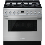 Estufa Gas de Piso 36" (90 cm) Marca: Smeg Modelo: CPF9GMX1 Color: Acero Inoxidable