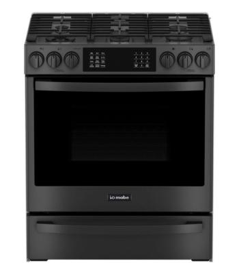 Estufa Gas de Piso 30" (76 cm) Marca: IO Mabe Modelo: IO940TS0 Color: Black Stainless Steel 