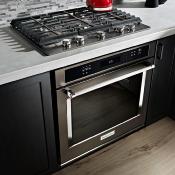 Horno Eléctrico - Convección 30" (76 cm) Marca: KitchenAid Modelo: KOSE500EBS Color: Negro Inoxidable