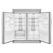 Combo Pareja Refrigerador y Congelador 60" (152 cm) Marca: Whirlpool Modelo: CCWSZ57L18DM Color: Acero Inoxidable (08 2026)