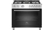 Estufa Gas Master 36" (90 cm) Marca: Bertazzoni Modelo: MAST365GASNEE Color: Negro ($6,694 USD)