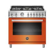 Estufa Gas Profesional 36" (90 cm) Marca: Bertazzoni Modelo: PROF366GASART Color: Naranja ($9,146 USD)