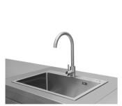 FREGADERO DE ACERO INOXIDABLE PARA EXTERIORES 32" (81 cm) Marca: THOR Modelo: MK01SS304 Color: Acero Inoxidable 