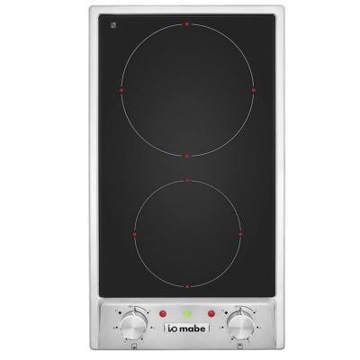 Parrilla Modular Eléctrica 12" (30 cm) Marca: IO Mabe Modelo: IO312DVI0 Color: Vitrocerámico Negro