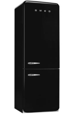 Refrigerador Bottom Freezer 28" (70 cm) Marca: Smeg Modelo: FAB38URBL Color: Negro