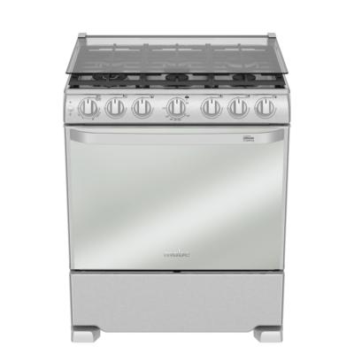 Estufa de piso 30" (76 cm) Marca: Mabe Modelo: EM7682CFIX0 Color: Acero Inoxidable (09 2026)