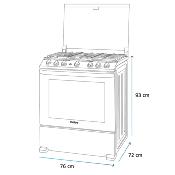 Estufa de piso para Empotrar 30" (76 cm) Marca: Mabe EMH7602JSS0 Color: Acero Inoxidable