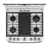 Estufa de piso 30" (76 cm) Marca: Mabe Modelo: EMH7612DTSS0 Color: Plata Mercury