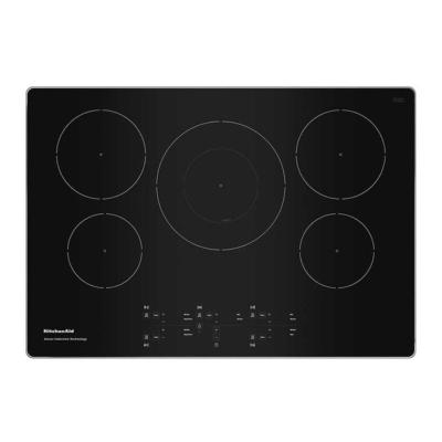 Parrilla de Inducción con sensor 30" (80 cm) Marca: KitchenAid Modelo: KCIG550JSS Color: Negro (2025 07)
