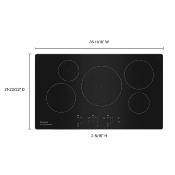 Parrilla de Inducción con sensor 36" (90 cm) Marca: KitchenAid Modelo: KCIG556JSS Color: Negro (2025 09)