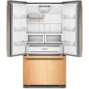 Refrigerador Bottom Freezer French Door 36" (90 cm) Marca: KitchenAid Modelo: KRFC136TPA Color: Panelable 